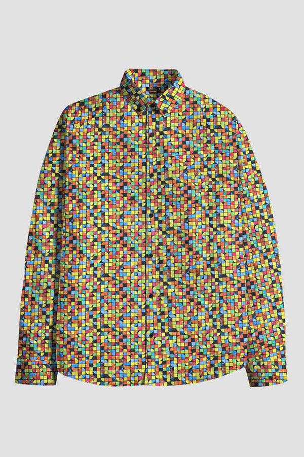 elo Nexoluce Men's Mariental Tailor Fit Casual Shirt