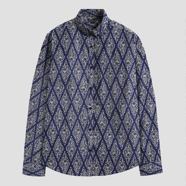 Elo Nexoluce Men's Siġġiewi Tailor Fit Casual Shirt Blue