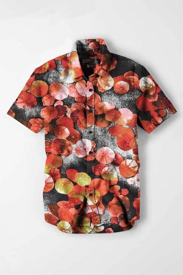 elo Nexoluce Men's Slim Fit Rhodes Short Sleeve Casual Shirt