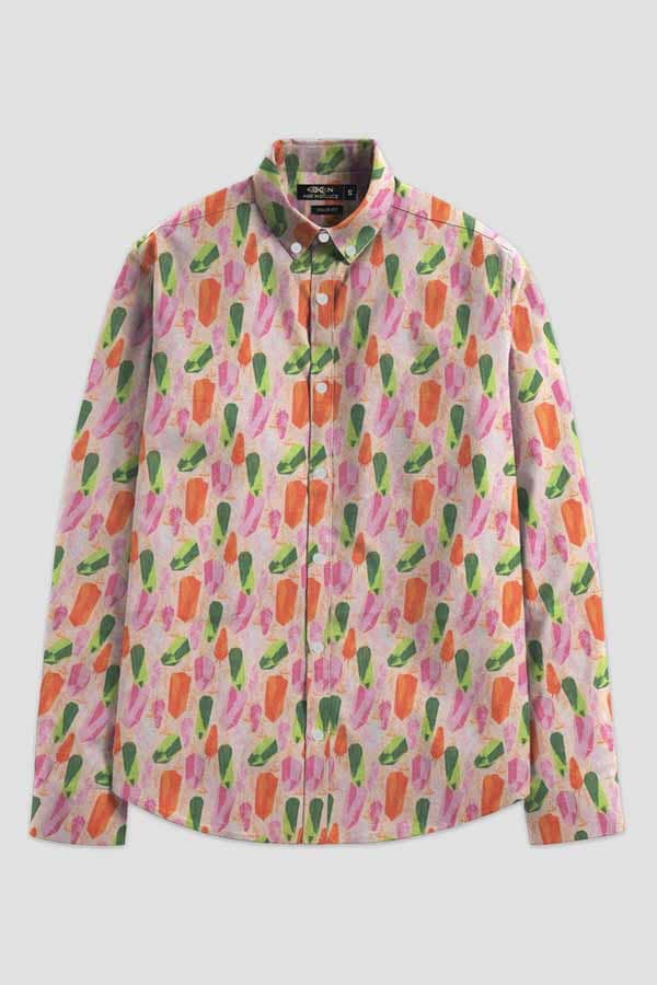 elo Nexoluce Men's Vladivostok Tailor Fit Casual Shirt