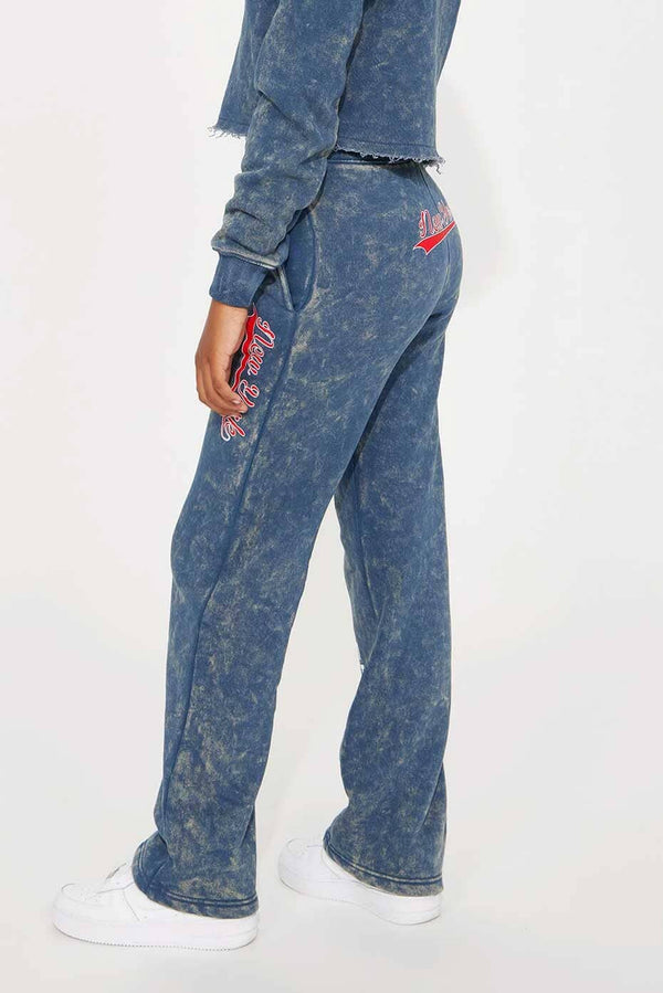 Elo NK Girl's New York Athletic Washed Fleece Trousers Navy