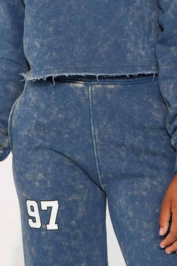 Elo NK Girl's New York Athletic Washed Fleece Trousers Navy