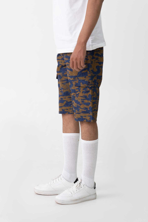 Elo O&S Men's Camouflage Printed Premium Cargo Shorts