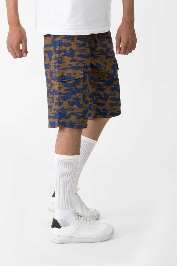 Elo O&S Men's Camouflage Printed Premium Cargo Shorts