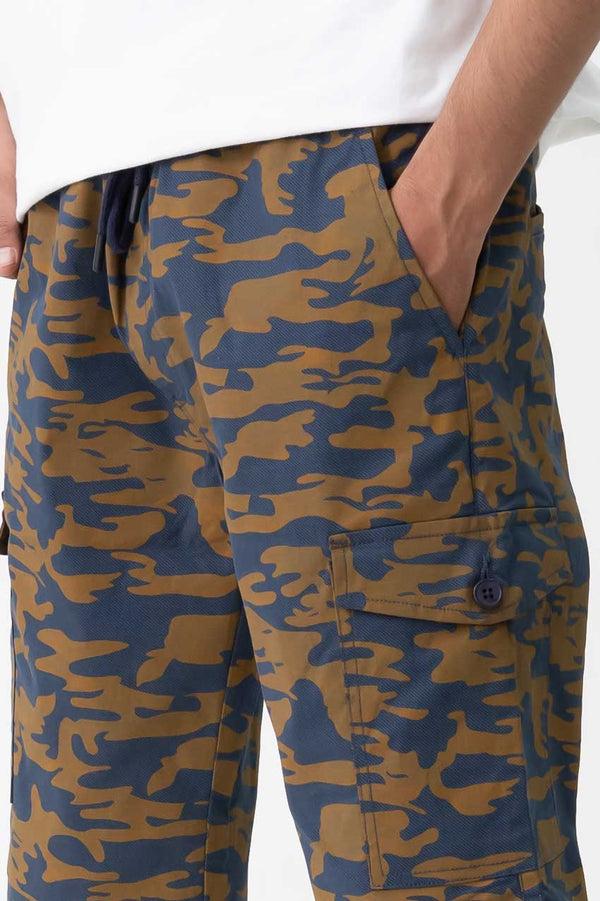 elo O&S Men's Camouflage Printed Premium Cargo Shorts