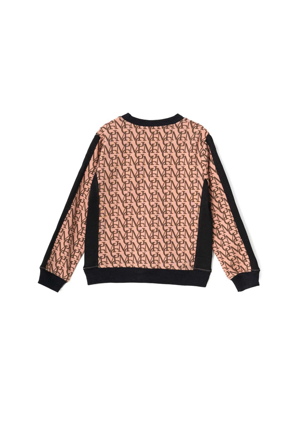 Elo Orchestra Boy's MG Alphabets Printed Fleece Sweatshirt Sky