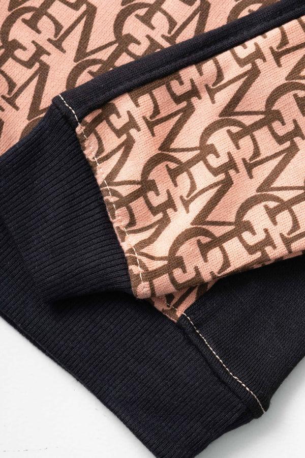 Elo Orchestra Boy's MG Alphabets Printed Fleece Sweatshirt Sky