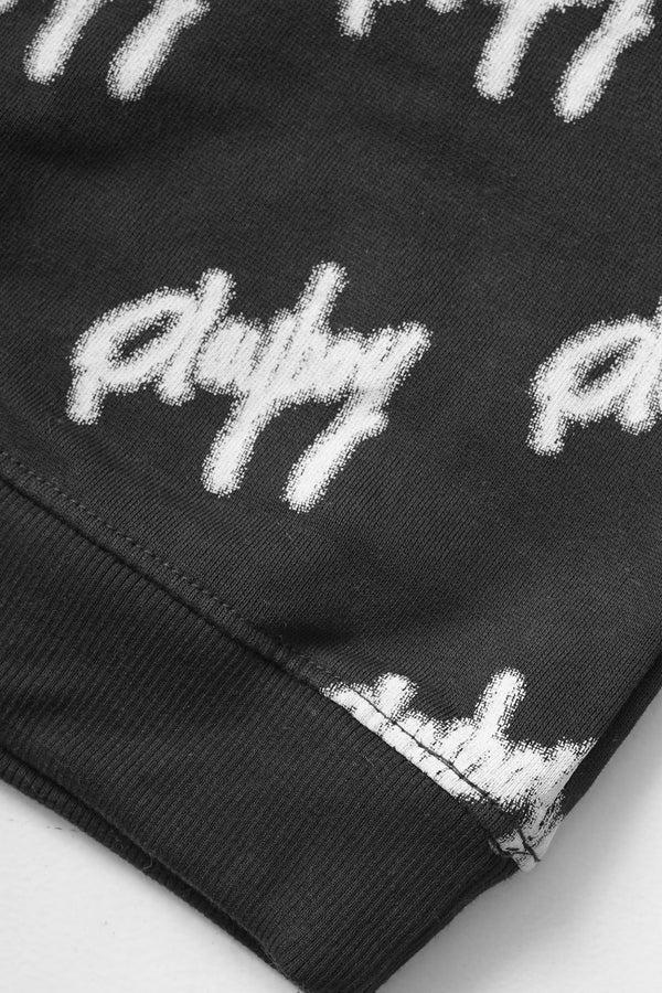 Elo Orchestra Boy's Playboy Printed Long Sleeve Fleece Sweatshirt Chocolate