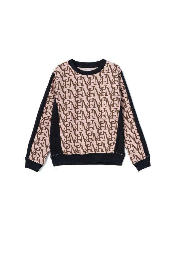 elo Orchestra Boy's Printed Long Sleeve Fleece Sweatshirt Tea Pink