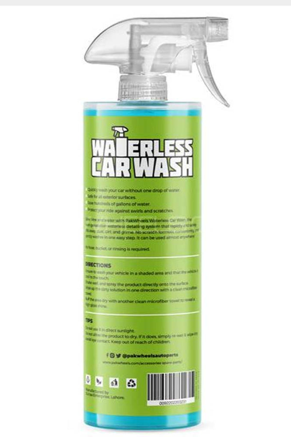 Elo PakWheels Waterless Car Wash | Easy Spray & Wipe Formula - 500 ML