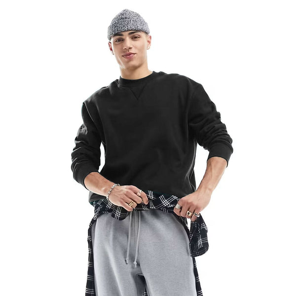 elo Payper Men's Dinant Crew Neck Fleece Sweatshirt Black