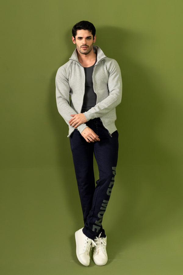 Elo Payper Men's Full Zipper Raglan Sleeve Jacket Navy