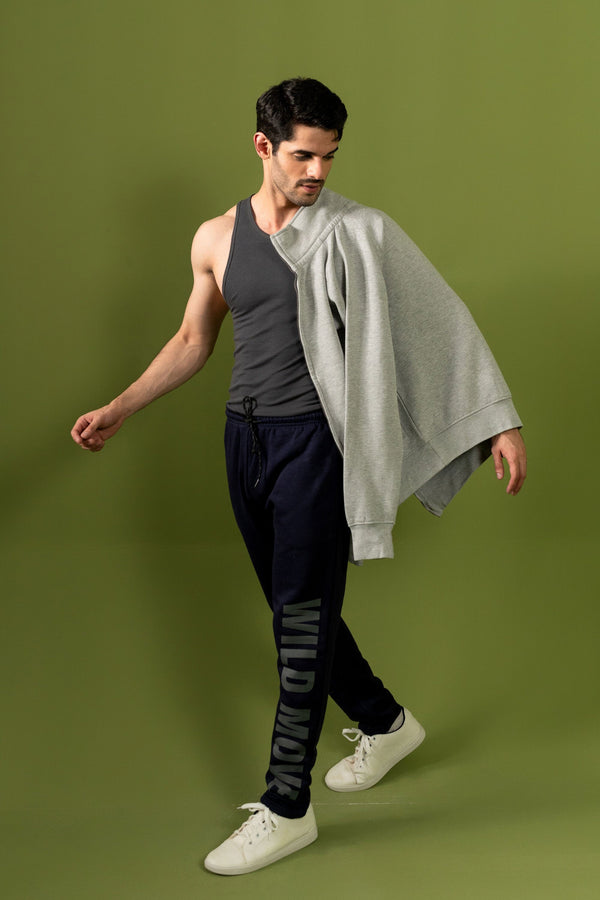 Elo Payper Men's Full Zipper Raglan Sleeve Jacket Navy