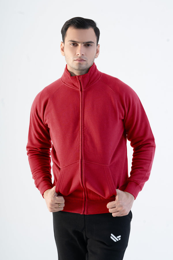 elo Payper Men's Raglan Sleeve Full Zipper Jacket Red