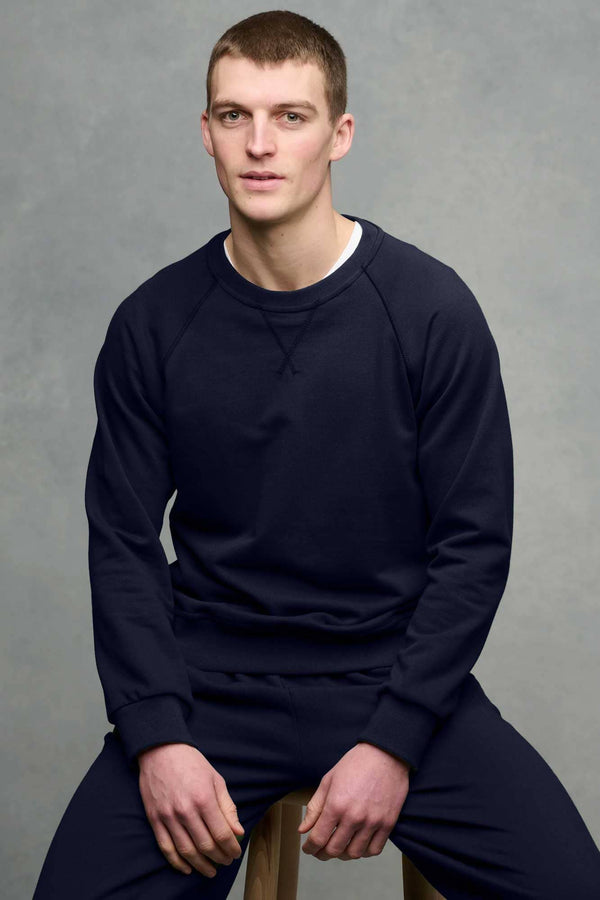 Elo Payper Men's Raglan Sleeve Terry Sweatshirt Navy