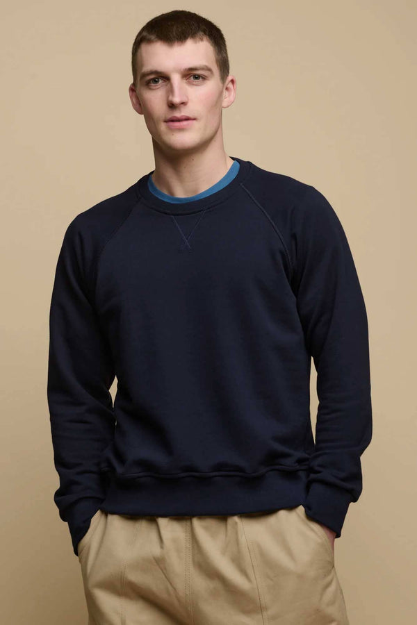 Elo Payper Men's Raglan Sleeve Terry Sweatshirt Navy