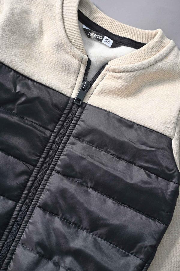 Elo Pepco Boy's Contrast Design Bomber Jacket Navy & Black