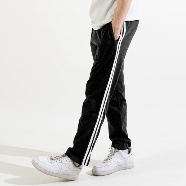 elo Poler Chitose Men's Super Soft Striped Trousers Black Marl & White