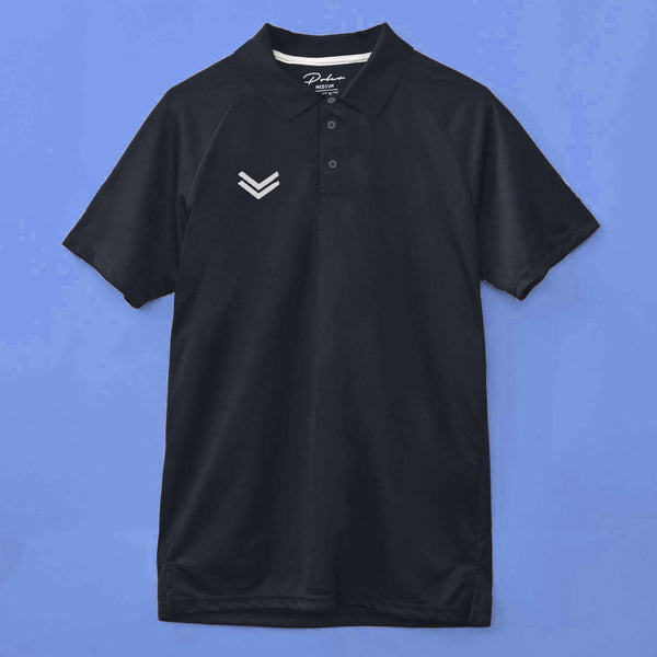 Elo Poler Men's Down Arrow Style Activewear Polo Shirt Navy