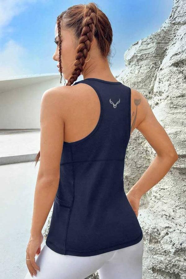 Elo Polo Athletica Women's Activewear Tank Top Charcoal