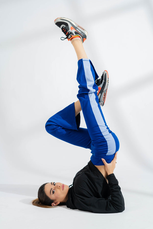 Elo Polo Athletica Women's Activewear Yoga Pants Blue & Sky