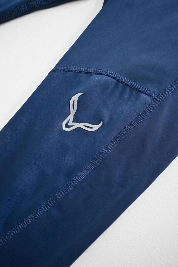 Elo Polo Athletica Women's Logo Printed Activewear Leggings Navy