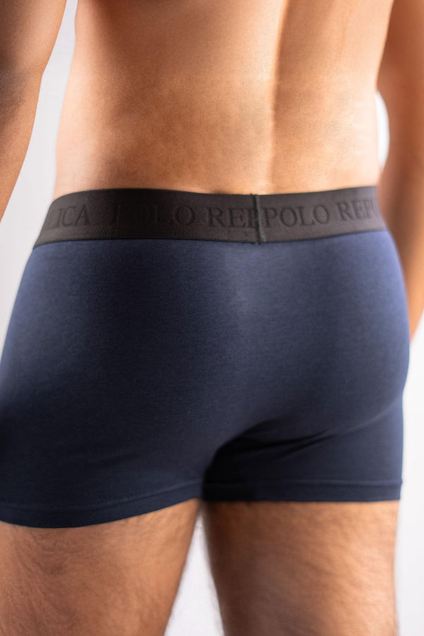 Elo Polo Republica AirFlex Men's Breathable & Supportive 18-Hour Performance Boxer Shorts Black