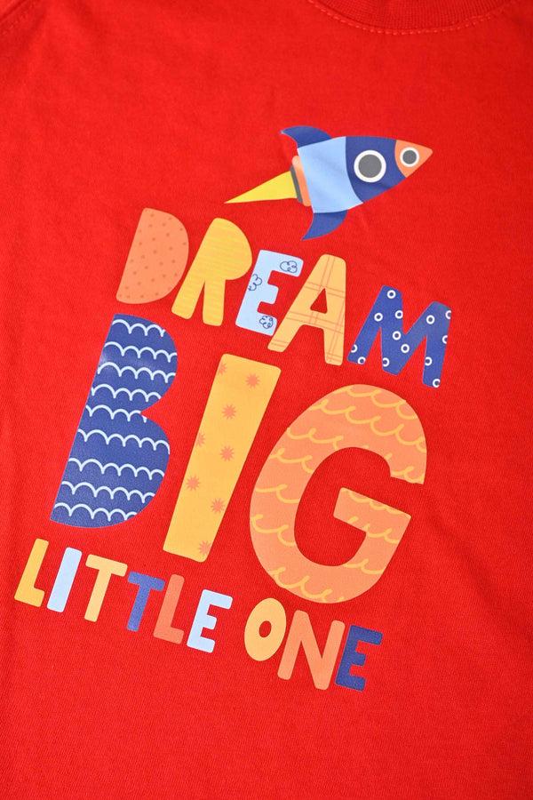 Elo Polo Republica Boy's Dream Big Printed Tee Shirt Red
