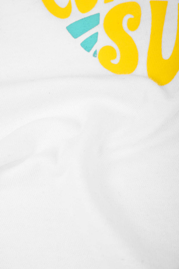 Elo Polo Republica Boy's Here Comes The Sun Printed Tee Shirt White