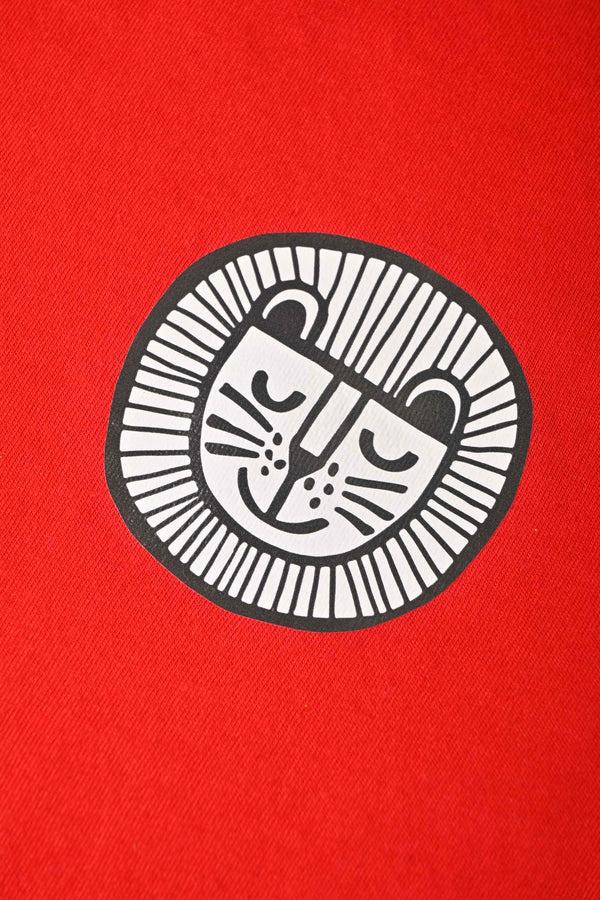 Elo Polo Republica Boy's Lion Printed Tee Shirt Red