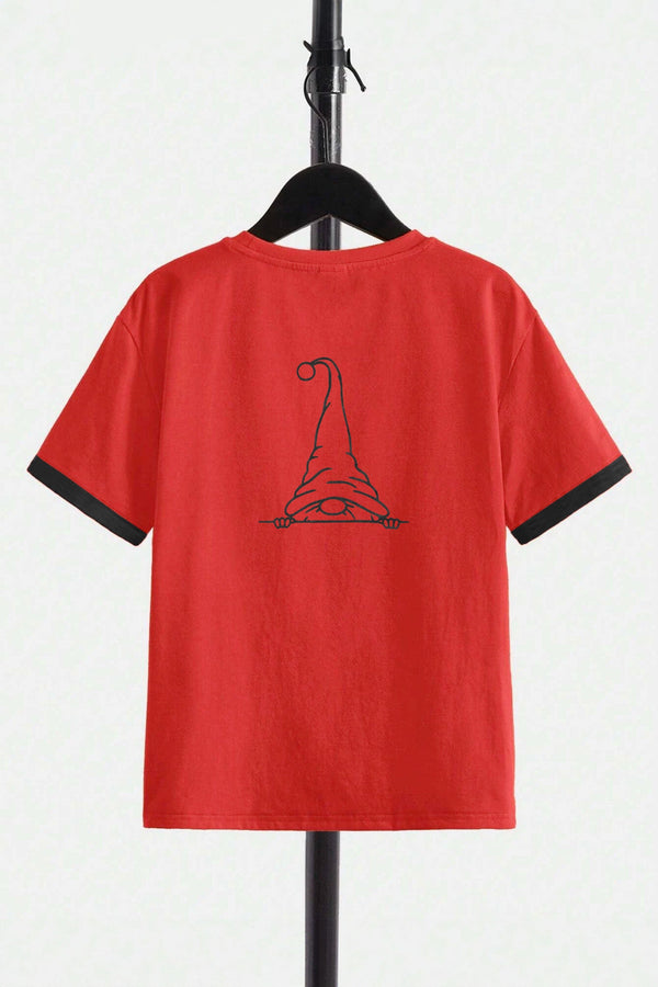 Elo Polo Republica Boy's Playing Dwarfs Printed Tee Shirt Red