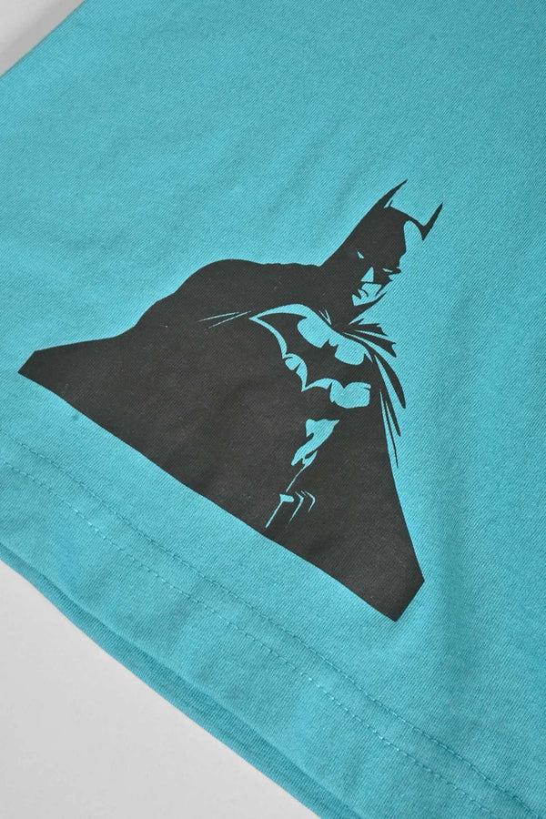 Elo Polo Republica Boy's Superhero Logo Printed Tee Shirt Sky