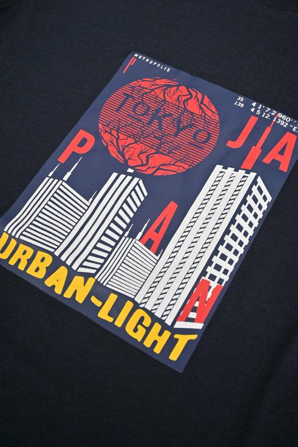 Elo Polo Republica Boy's Tokyo Urban Printed Tee Shirt Navy