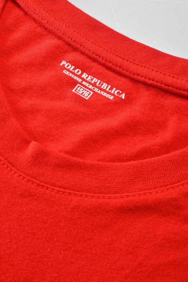 Elo Polo Republica Boy's Wars Of The Walls Printed Tee Shirt Red