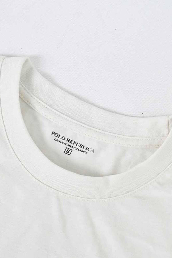 Elo Polo Republica Edmonton Men's Brooklyn Printed Crew Neck Tee Shirt Off White