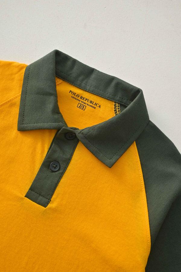 Elo Polo Republica Kid's Color-Block Polo Shirt Royal