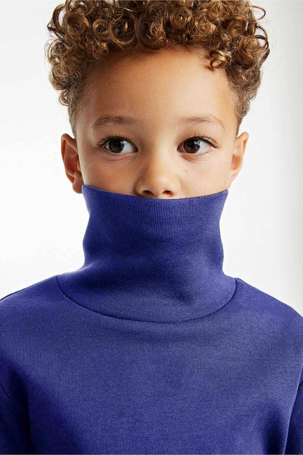 Elo Polo Republica Kid's High Neck Sweat Shirt Navy