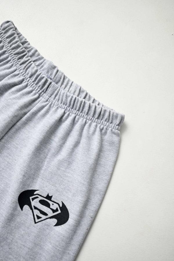 Elo Polo Republica Kid's Printed Wide Leg Trouser Melange Grey