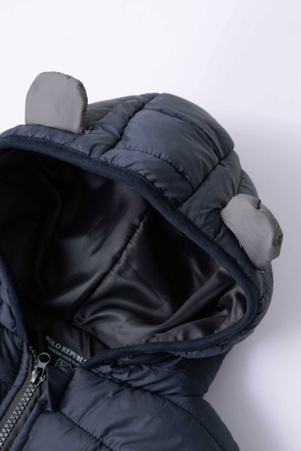 Elo Polo Republica Kid's Rubber Badge Puffer Jacket Navy