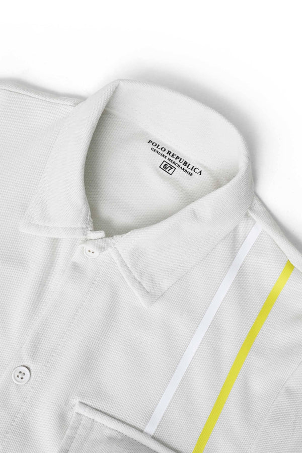 Elo Polo Republica Kid's Steam Punk Casual Shirt Off White