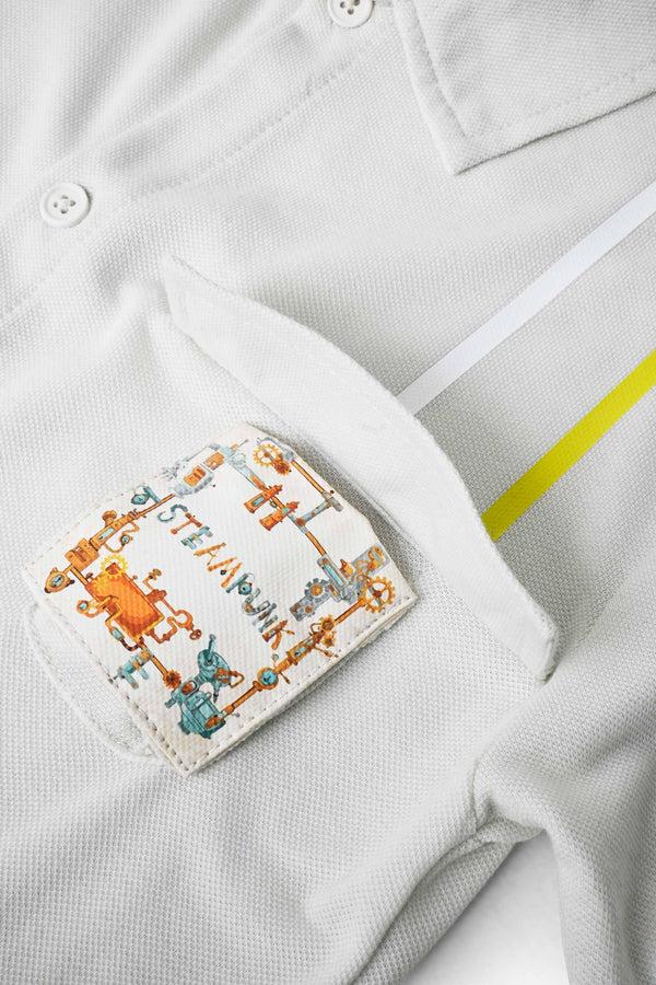 Elo Polo Republica Kid's Steam Punk Casual Shirt Off White