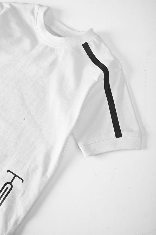 Elo Polo Republica Kid's Stripe On Sleeve Split Hem Tee Shirt Lime