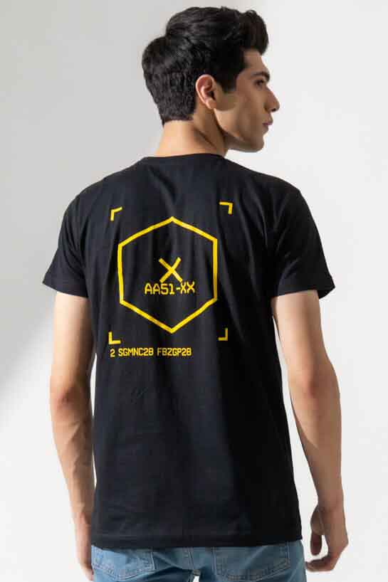 Elo Polo Republica Men's ACR X9 Printed Crew Neck Tee Shirt Black
