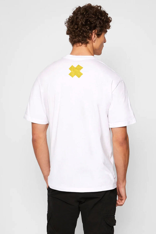 Elo Polo Republica Men's Always Stay Strong Printed Crew Neck Tee Shirt White