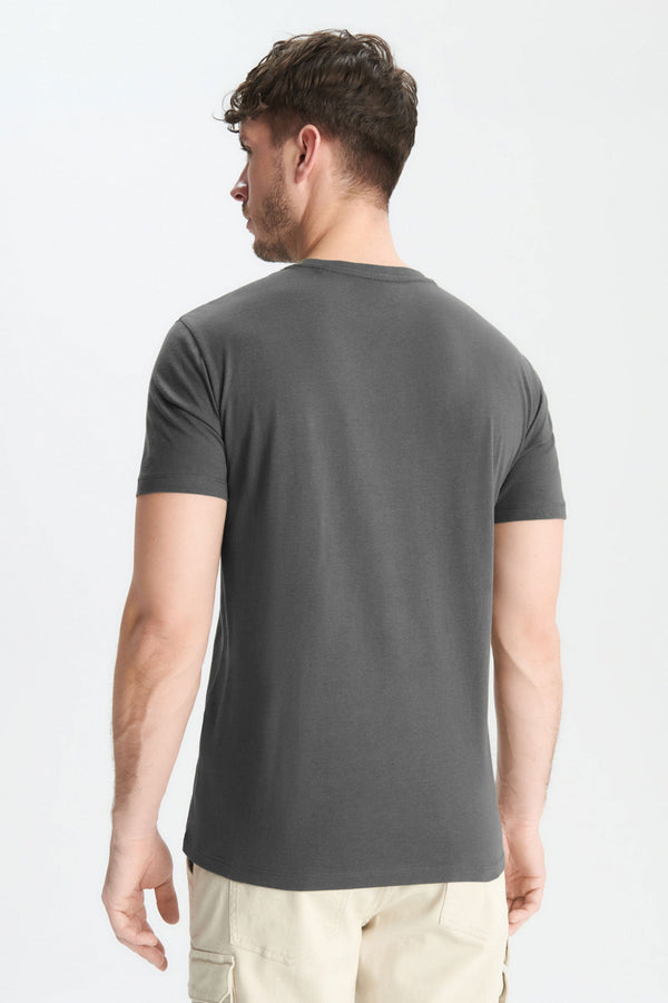 Elo Polo Republica Men's AMG Car Printed Short Sleeve Tee Shirt Graphite