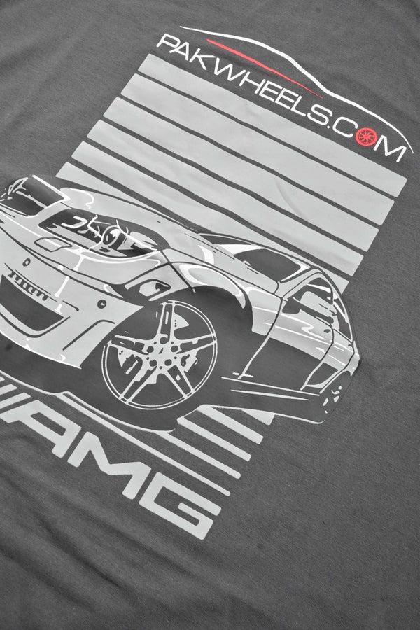 Elo Polo Republica Men's AMG Car Printed Short Sleeve Tee Shirt Graphite