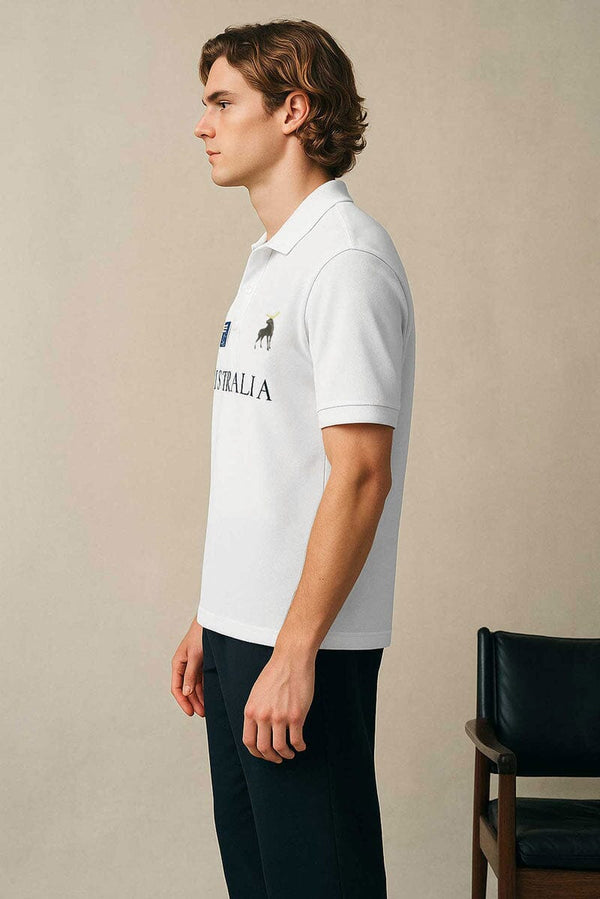 Elo Polo Republica Men's Australia Polo Shirt White