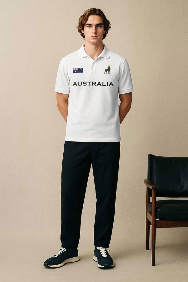 elo Polo Republica Men's Australia Polo Shirt White