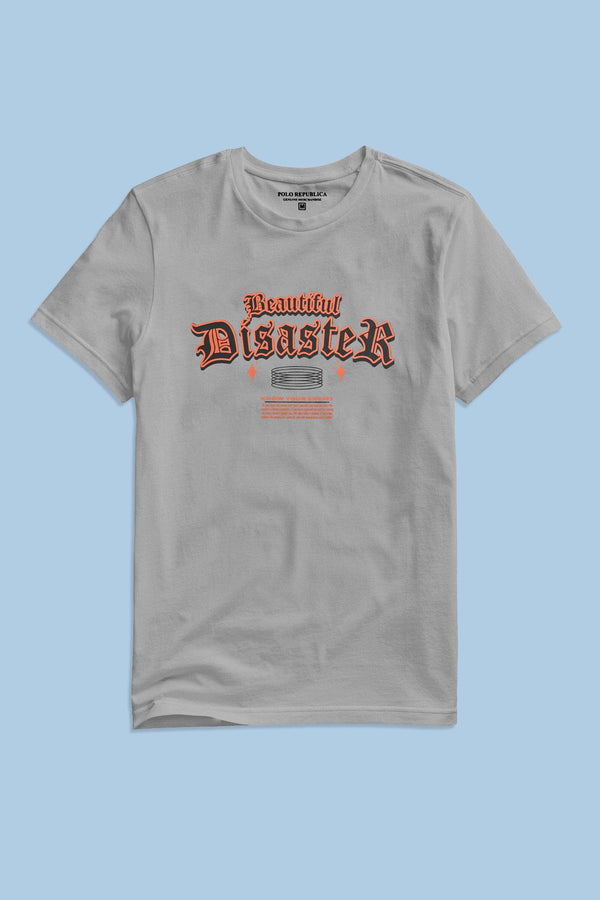 Elo Polo Republica Men's Beautiful Disaster Tee Shirt Charcoal