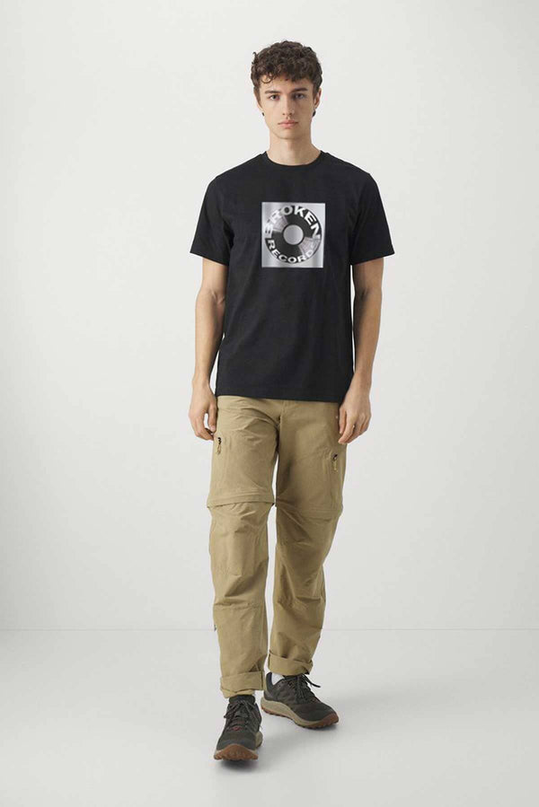 Elo Polo Republica Men's Broken Records Printed Tee Shirt Black